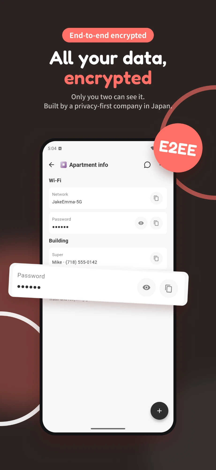 End-to-end encrypted: all your data, encrypted
