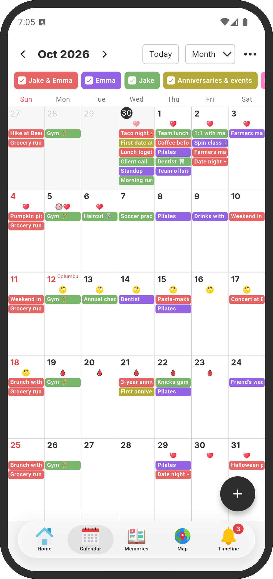 Month view