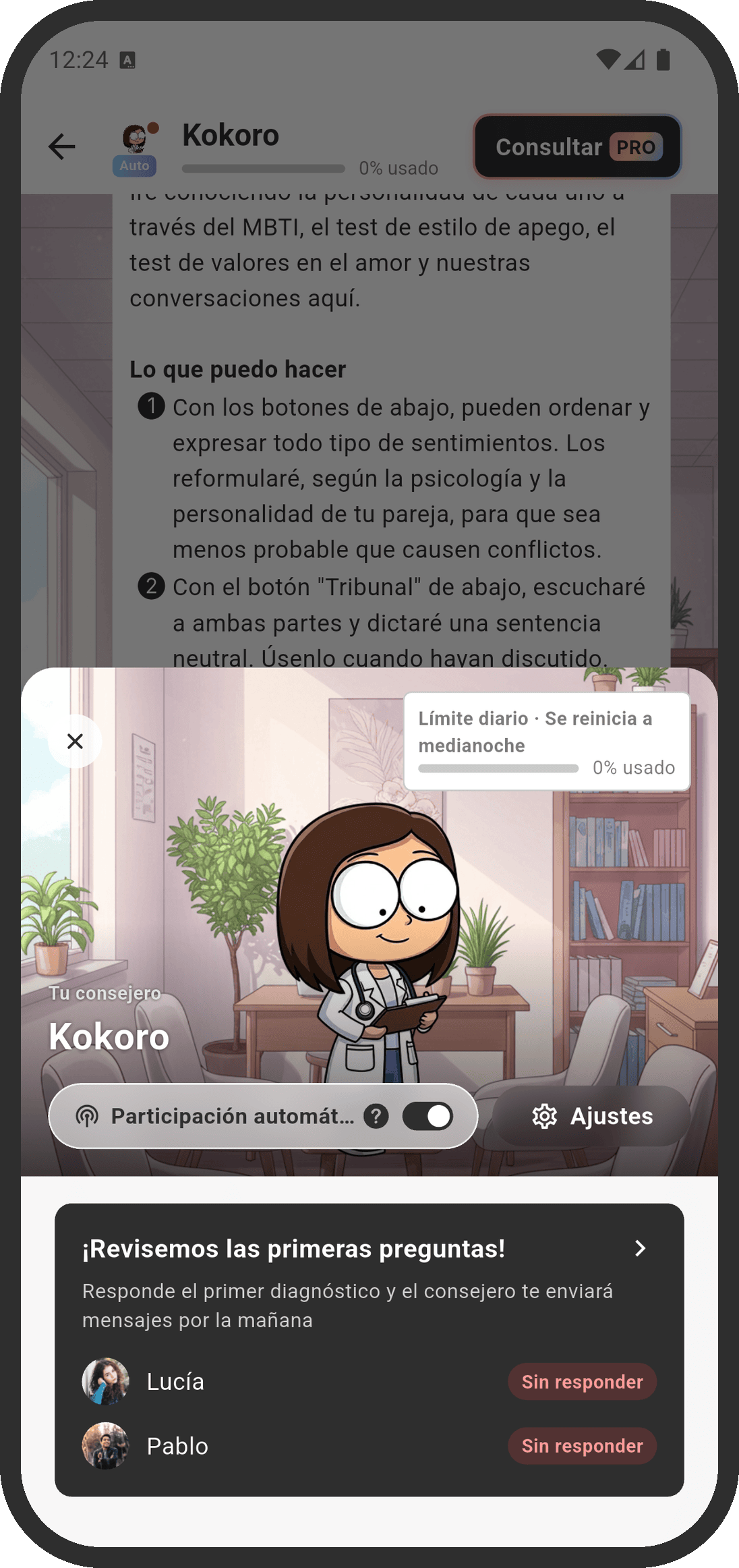 El consejero con IA